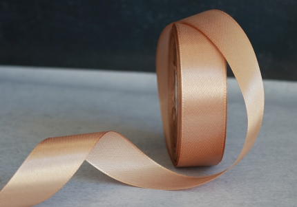 Стрічка атласна 2,5 см,  кавовий (№67)