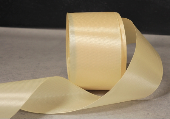 Стрічка атласна 4 см, блідо-жовтий (№02) Стрічка атласна 4 см, блідо-жовтий (№02)
