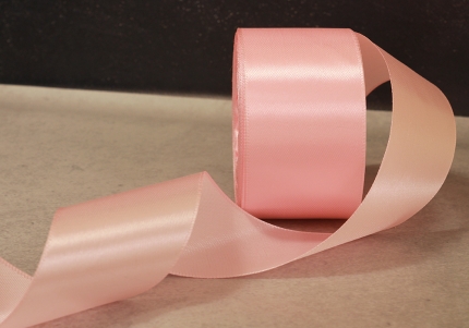 Стрічка атласна 5 см, ніжно-рожевий (№04)