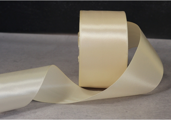 Стрічка атласна 4 см, кремовий (№08) Стрічка атласна 4 см, кремовий (№08)