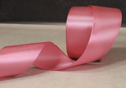 Стрічка атласна 7,5 см, червоно-бузковий (№107)