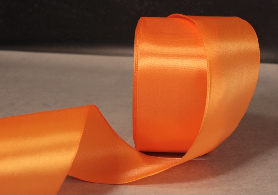 Стрічка атласна 5 см, помаранчевий (№151)