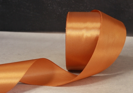 Стрічка атласна 4 см, карамельний (№158)