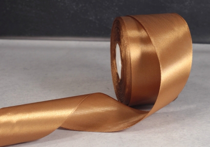 Стрічка атласна 4 см, горіховий (№162).