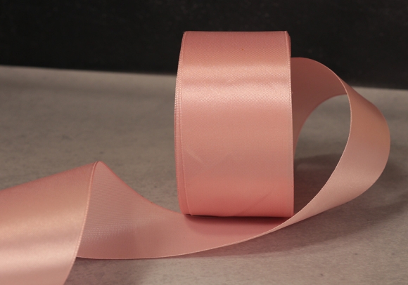 Стрічка атласна 5 см, світло-рожевий (№169)