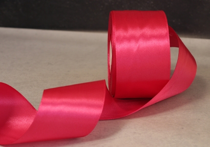 Стрічка атласна 4 см, малиновий (№195)