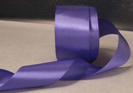 Стрічка атласна 4 см, фіолетовий  (№201)