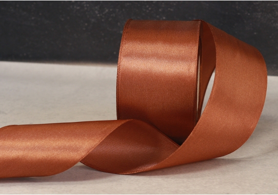 Стрічка атласна 7,5 см, золотисто-коричневий (№31) Стрічка атласна 7,5 см, золотисто-коричневий (№31)