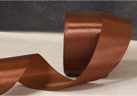 Стрічка атласна 5 см, коричневий (№32) Стрічка атласна 5 см, коричневий (№32)