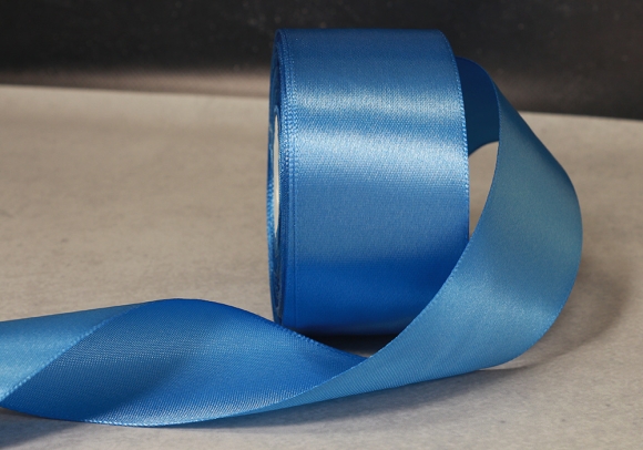 Стрічка атласна 5 см, світло-синій (№36)