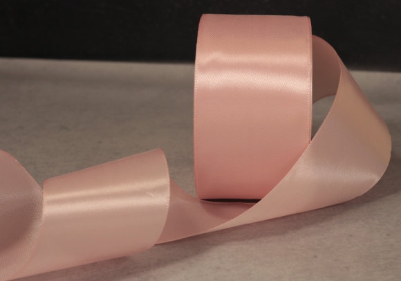 Стрічка атласна 4 см, рожево-золотий (№41)