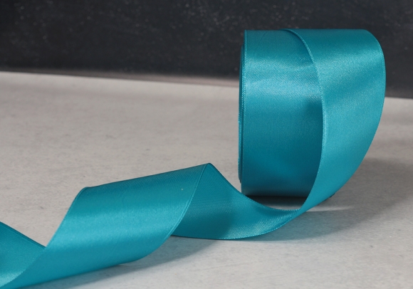 Стрічка атласна 5 см, лазурний (№47)