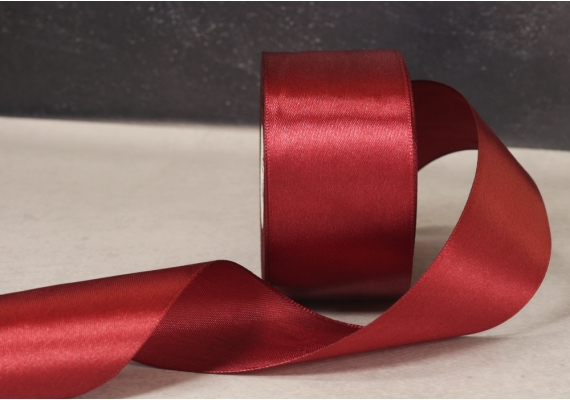 Стрічка атласна 4 см, бордовий (№48) Стрічка атласна 4 см, бордовий (№48)