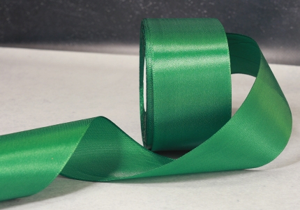 Стрічка атласна 4 см, зелений (№56)