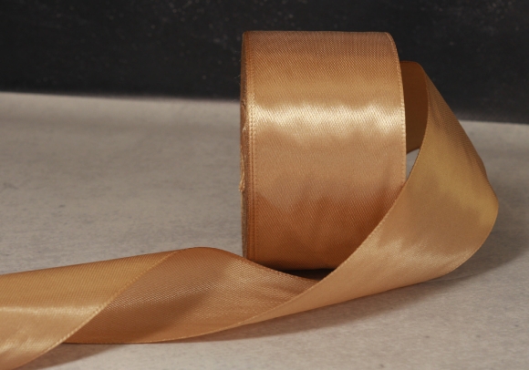 Стрічка атласна 4 см, кавовий (№67)