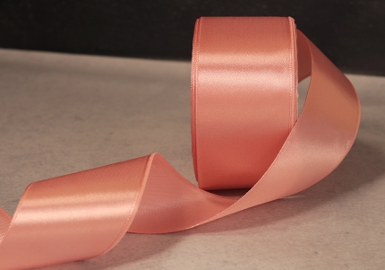 Стрічка атласна 4 см, світло-пудровий (№75)