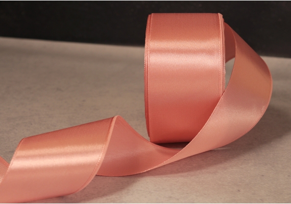 Стрічка атласна 4 см, світло-пудровий (№75)