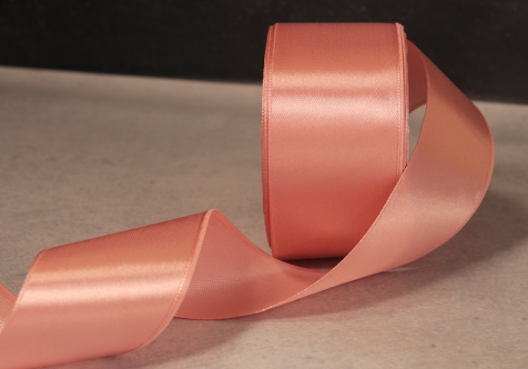 Стрічка атласна 4 см, світло-пудровий (№75)