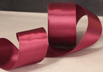 Стрічка атласна 4 см, вишневий (№83)