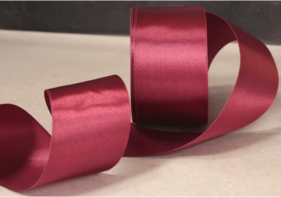 Стрічка атласна 7,5 см, вишневий (№83) Стрічка атласна 7,5 см, вишневий (№83)