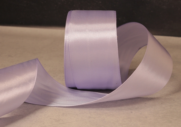 Стрічка атласна 4 см, світло-ліловий (№90)