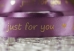 Стрічка атласна з написом "Just for You" (2,5 см *18 м), бузковий (№140)