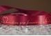 Стрічка атласна з написом "Love you forever" (2,5 см *18 м), темно-бордовий (№122) (1рулон)