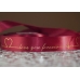 Стрічка атласна з написом "Love you forever" (2,5 см *18 м), темно-бордовий (№122) (1рулон)