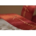 Стрічка атласна з написом "Love you forever" (2,5 см *18 м), коричневий (№160) (1рулон)