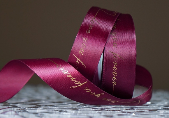 Стрічка атласна з написом "Love you forever" (2,5 см *18 м), сливовий (№220) (1рулон) Стрічка атласна з написом "Love you forever" (2,5 см *18 м), сливовий (№220) (1рулон)