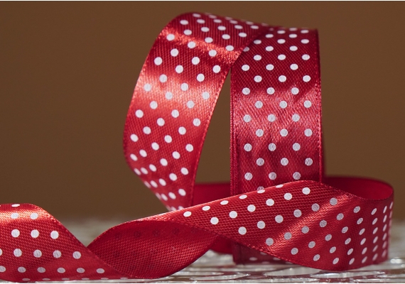 Атласна стрічка з принтом "ГОРОШОК" (2,5 см *45 м), оксамитовий (№33) Атласна стрічка з принтом "ГОРОШОК" (2,5 см *45 м), оксамитовий (№33)