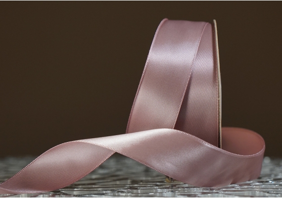 Стрічка двостороння атласна 2,5 см, нюдовий рожевий (№25) Стрічка двостороння атласна 2,5 см, нюдовий рожевий (№25)