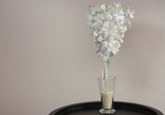 Гортензія біла букет (16шт) (46см) (С30476)