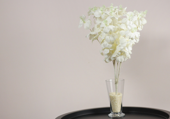 Гортензія молочна (Ivory) букет (16шт) (46см) (С30476)