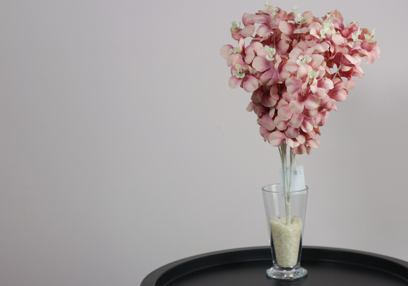 Гортензія пудрова букет (16шт) (46см) (С30476)