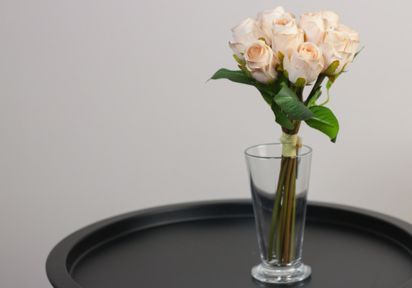 Троянди персикові букет (11шт) (28см)