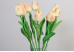 Тюльпани персикові букет (9шт) (34см)