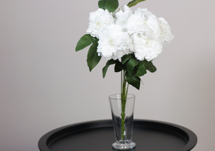 Гвоздика декоративна біла букет (9шт) (42см) (С30474)