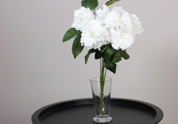 Гвоздика декоративна біла букет (9шт) (42см) (С30474)