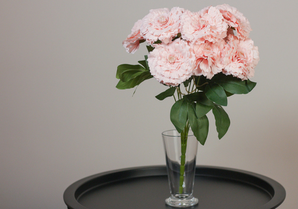 Гвоздика декоративна рожева букет (9шт) (42см) (С30474)