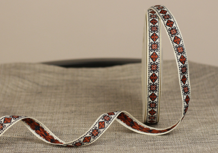 Стрічка з орнаментом №17 1,7см (23м)(1рулон)