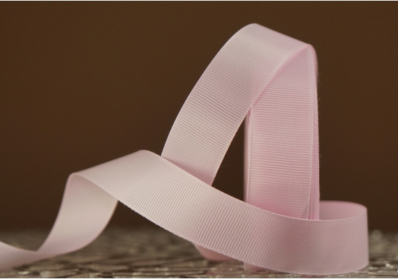 Стрічка репсова (2,5 см *23 м), рожевий (блідий) (№0-103)