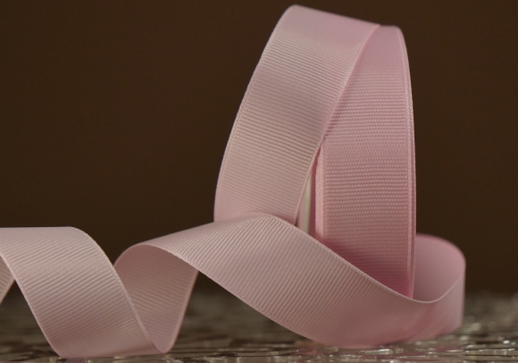 Стрічка репсова (2,5 см *23 м), рожевий (світлий) (№0-104)