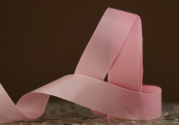 Стрічка репсова (2,5 см *23 м), рожевий (світлий) (№0-123)