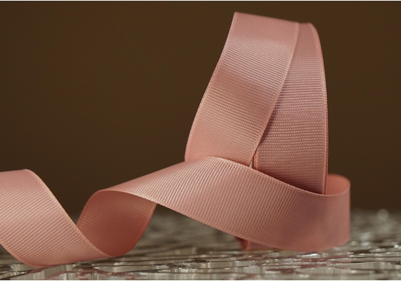 Стрічка репсова (2,5 см *23 м), срібно-розовий (№0-161)