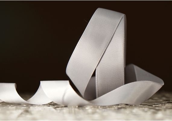 Стрічка репсова (2,5 см *23 м), срібний (№03)