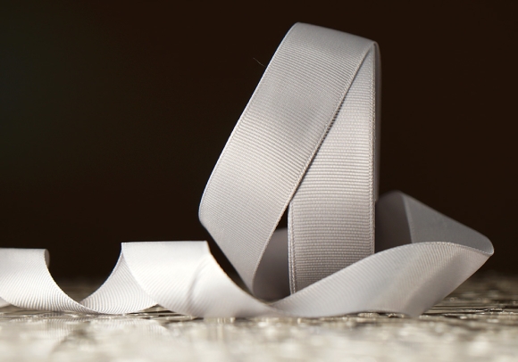 Стрічка репсова (2,5 см *23 м), срібний (№03)