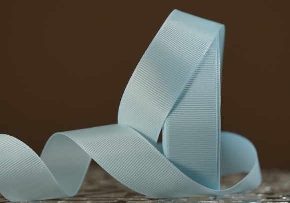 Стрічка репсова (2,5 см *23 м), блакитний (світлий) (№0-303)