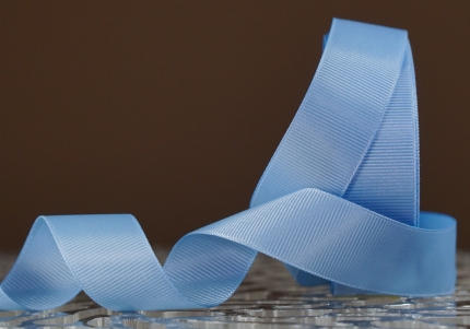 Стрічка репсова (2,5 см *23 м), блакитний (№0-333)