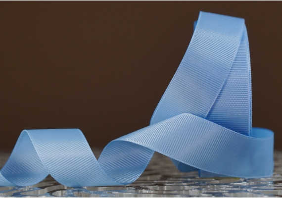 Стрічка репсова (2,5 см *23 м), блакитний (№0-333) Стрічка репсова (2,5 см *23 м), блакитний (№0-333)